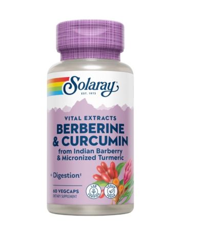 Berberine Curcumin 600Mg 60 vegcaps Solaray