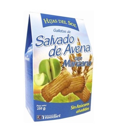 Galletas Salvado de Avena con Manzana 250g Hijas Del Sol