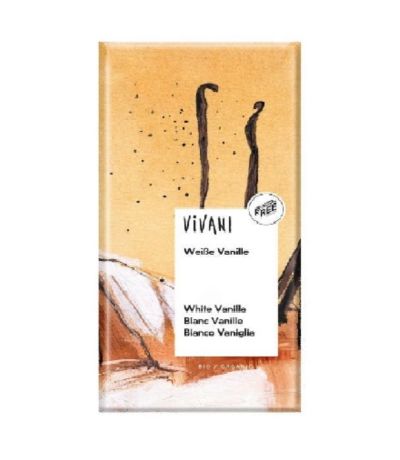 Chocolate Blanco con Vainilla Bio 80g Vivani