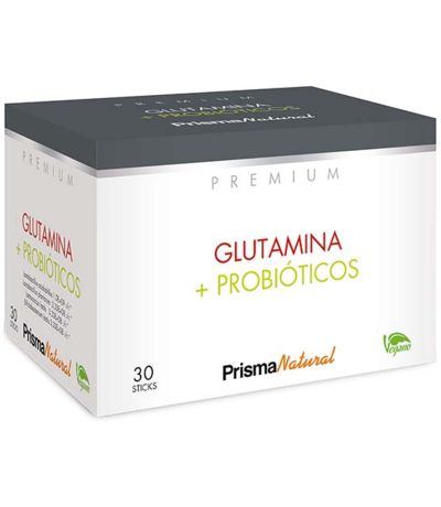Premium Glutamina Probioticos Vegan 30 Sticks Prisma Natural