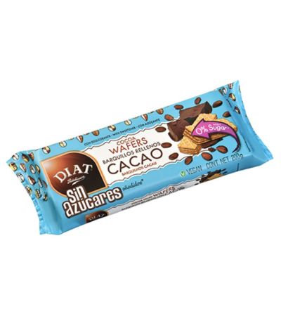 Galletas Barquillos Rellenos Sabor Cacao 200g Diat-Radisson