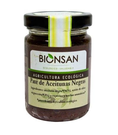 Pate de Aceitunas Negras Eco Vegan 140g Bionsan