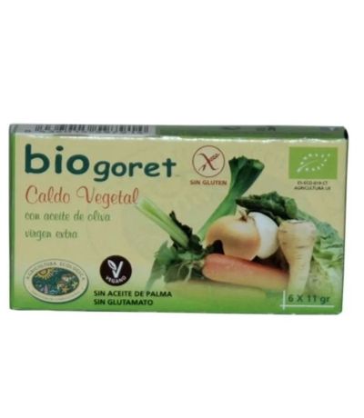 Cubitos de Caldo Vegetal SinGluten Bio Vegan 66g Bio Goret
