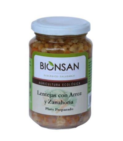 Lentejas con Arroz y Zanahoria Eco Vegan 220g Bionsan