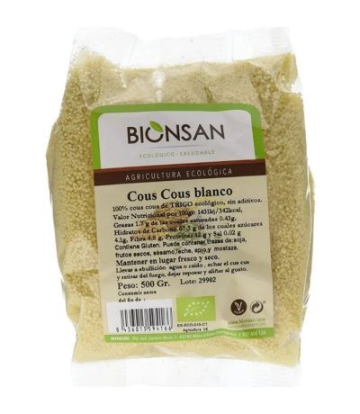 Cous Cous Blanco Bio Vegan 500g Bionsan
