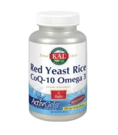 Red Yeast Rice Q-10 y Omega-3 60 Perlas Kal