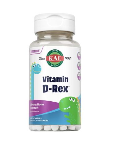 Rex Vitamina D 400UI Dinos Masticables 90 gummies Kal