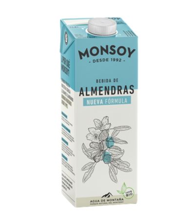 Bebida Vegetal de Almendra SinGluten Bio 6x1L Monsoy