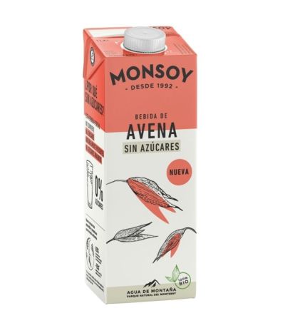 Bebida Vegetal Avena SinAzucar Bio 6x1L Monsoy