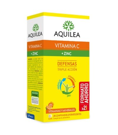 Vitamina-CZinc Efervescente 28comp Aquilea