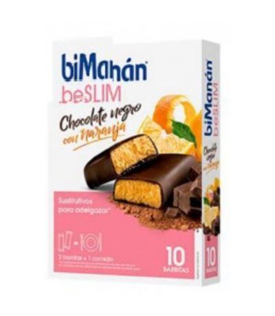 Barritas Sustitutivas Chocolate Naranja 10uds Bimanan