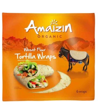 Tortilla Wrap de Trigo Organico 240g Amaizin