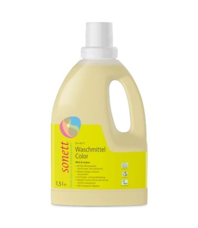 Detergente Liquido Ropa Color Menta Limon 1,5L Sonett