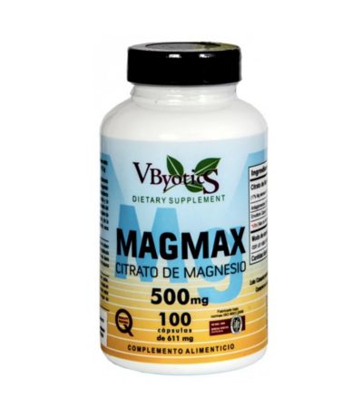 Magmax Citrato de Magnesio 500Mg 100caps Vitabyotics