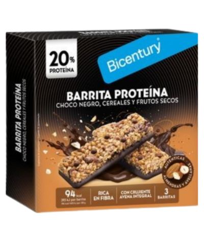 Barritas Proteina Choco Cereales Almendras 3udsx72g Bicentury