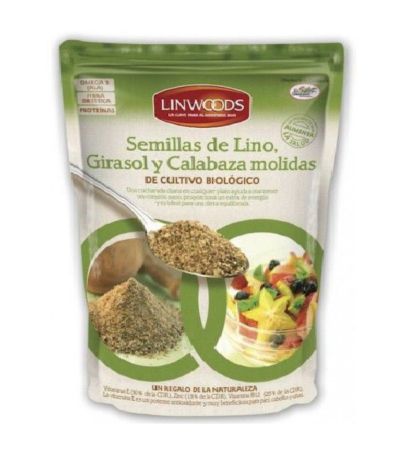 Semillas de Lino, Girasol y Calabaza Molidas SinGluten Bio Vegan 200g Linwoods