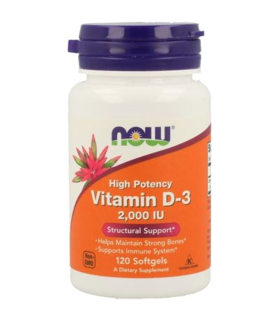 Vitamina-D3 2000Ui 120 Perlas Now