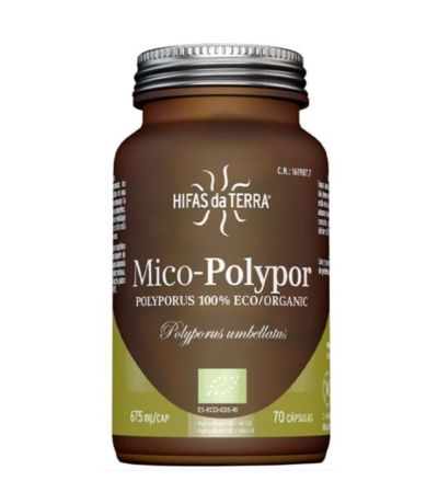 Poliporus Mico-Polypor SinGluten Vegan 70caps Hifas Da Terra