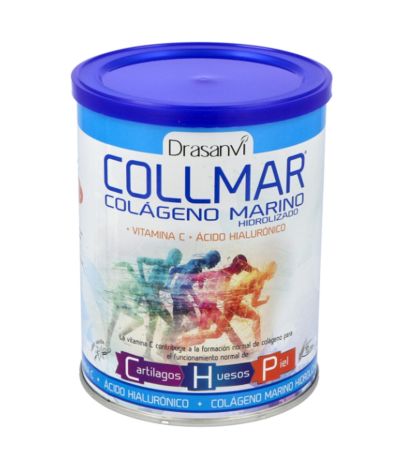Collmar Colageno Marino Hidrolizado con Vitamina C y Acido Hialuronico SinGluten 275g Drasanvi