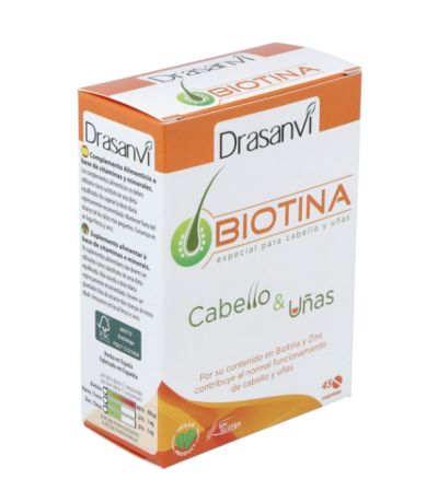 Biotina Cabello y Uñas 45comp Drasanvi