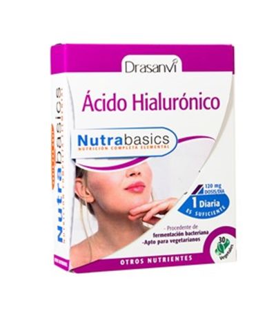 Acido Hialuronico 120Mg SinGluten Vegan 30caps Drasanvi