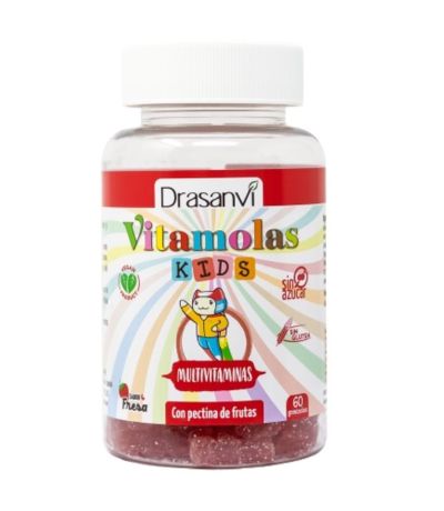 Vitamolas Multivitaminico Kids Niños SinGluten Vegan 60gominolas Drasanvi