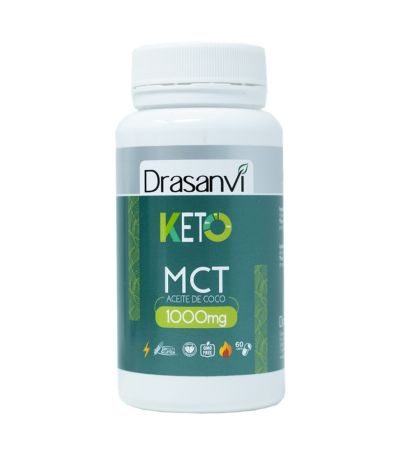 MCT Aceite de Coco 1000Mg SinGluten Vegan Keto 60caps Drasanvi