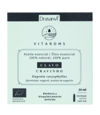 Aceite Esencial Clavo Bio 10ml Vitaroms Drasanvi