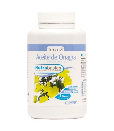 Onagra Aceite 500mg Nutrabasics 200 Perlas Drasanvi