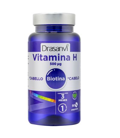 Vitamina H 500µg Biotina Vegan 90comp Drasanvi