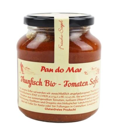 Salsa de Tomate con Atun en Tarro de Vidrio Eco 250g Pan Do Mar