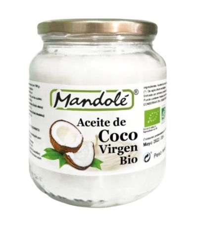 Aceite de Coco Virgen Bio 550g Mandole
