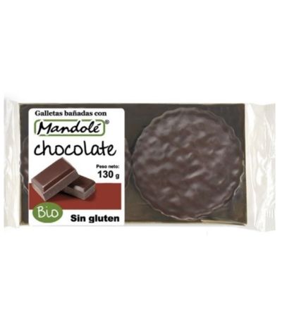Galletas Bañadas con Chocolate SinGluten Bio 130g Mandole