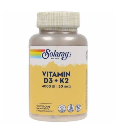 Vitamina-D3K2 120caps Solaray