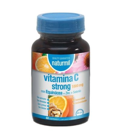 Vitamina-C Strong 1000Mg SinGluten 60comp Naturmil