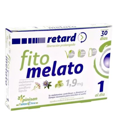 Fito Melato Retard 1,9mg  Vegan SinGluten 30caps Pinisan