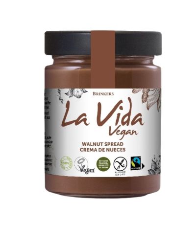 Crema Chocolate Nueces Bio SinGluten 270g La Vida Vegan