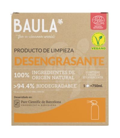 Limpiador Desengrasante Eco Vegan 1 pastilla Baula