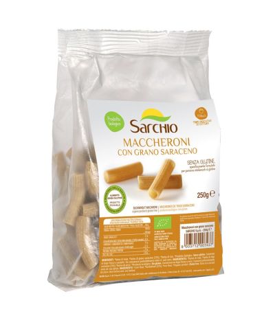 Macarrones Trigo Sarraceno Eco SinGluten 250g Sarchio