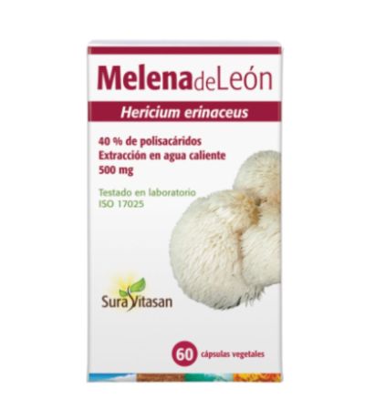 Melena de Leon 500Mg Bio Vegan 60caps Sura Vitasan