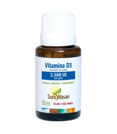 Vitamina D3 2500UI 15ml Sura Vitasan