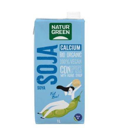 Bebida Vegetal de Soja con Calcio Bio Vegan 6x1L Natur-Green