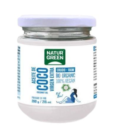 Aceite de Coco Virgen Extra Vegan Bio 215ml Natur-Green