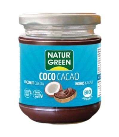 Crema de Coco y Cacao SinGluten Bio 200g Natur-Green