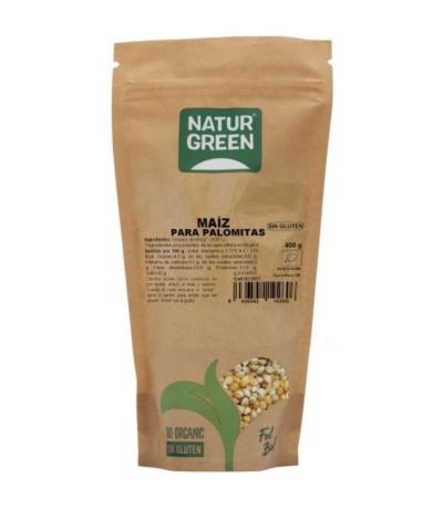 Maiz para Palomitas SinGluten Bio 400g Natur-Green