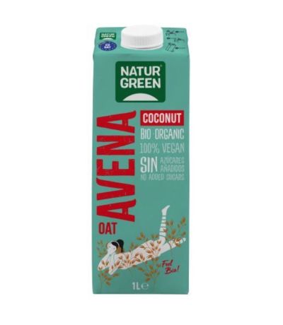 Bebida Vegetal de Avena y Coco Bio Vegan 6x1L Natur-Green