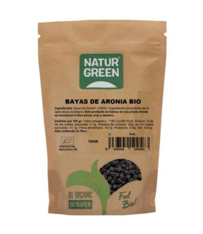 Bayas de Aronia SinGluten Bio Vegan 100g Natur-Green