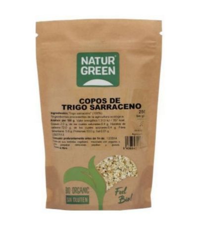 Copos de Trigo Sarraceno SinGluten Eco Vegan 250g Natur-Green