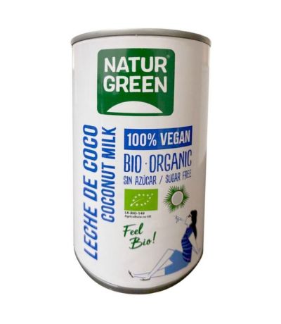 Leche de Coco Bio Vegan 400g Natur Green
