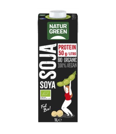 Bebida Vegetal Soja Protein Eco Vegan 6x1L Natur Green